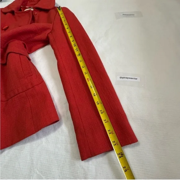 Banana Republic Red Double-Breasted Women's Jacket XS - Picture 10 of 12